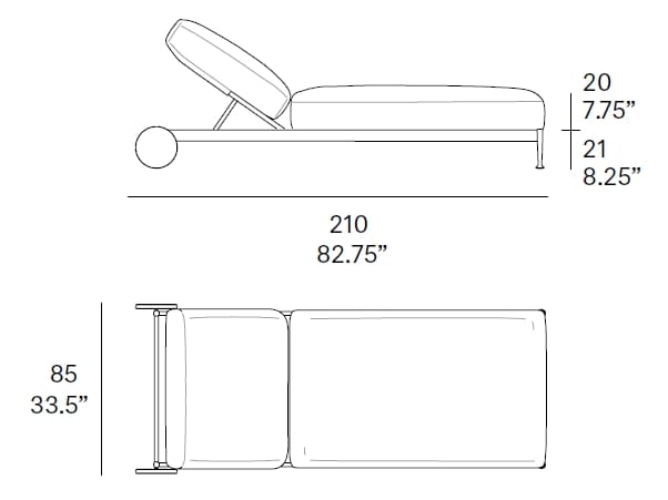 Тканевая откидная Садовая кровать с колесами EXPORMIM Obi ARCH-00089205 - Вид №4