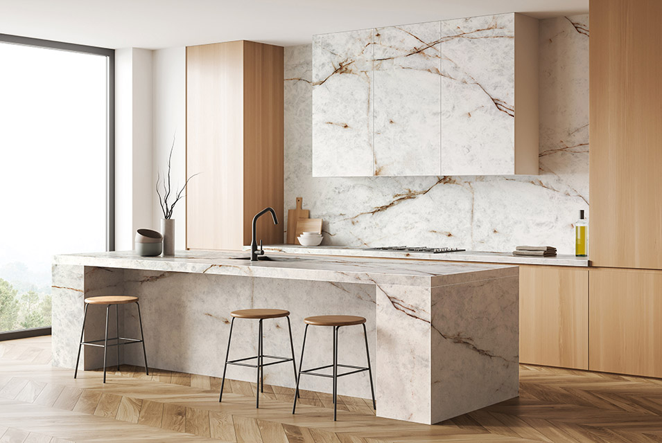 Столешницы для кухни - Мрамор Боярд LIGRON LIST302 1830 - Вид №2