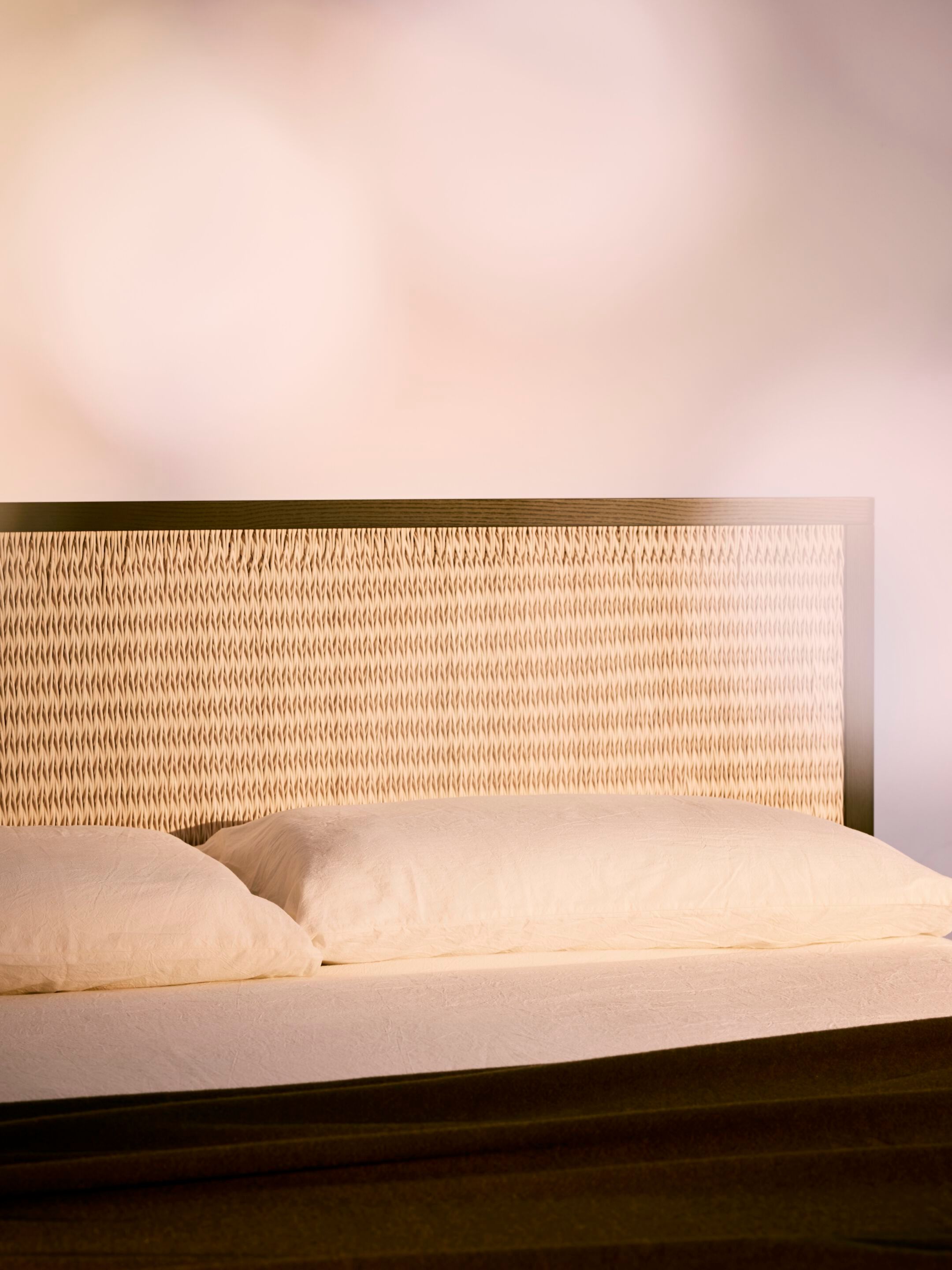 Деревянная двуспальная кровать с изголовьем из спинного мозга Bolzan Awase ARCH-00109002 - Вид №3