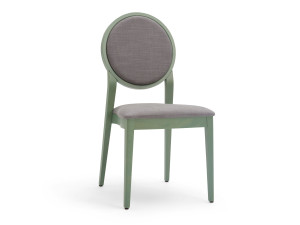 Штабелируемый мягкий стул с медальоном