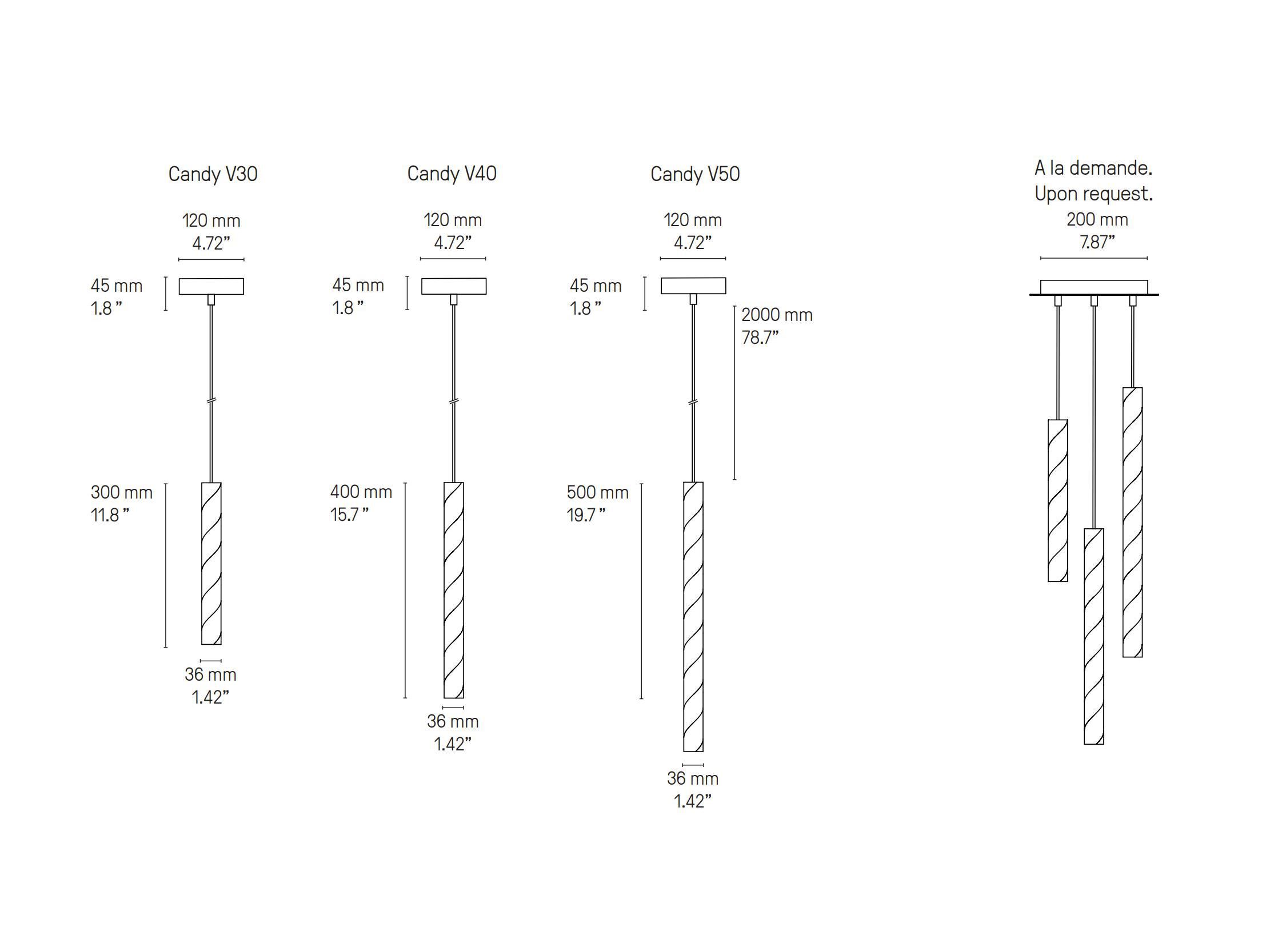 Латунный светодиодный подвесной светильник CVL Luminaires Candy ARCH-00125012 - Вид №7