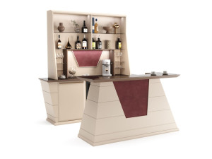 Барная стойка из закаленного стекла