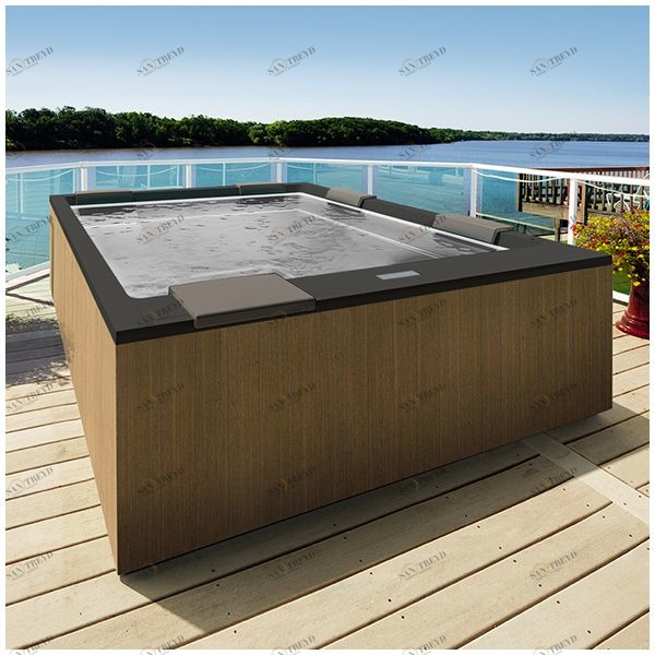 Бассейн Gruppo Treesse Muse Plus-V212I-PL-C прямоугольный встроенный черный PLUSV212IPLC