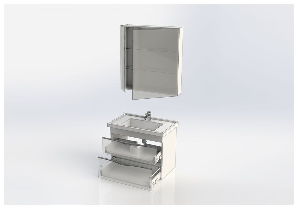 Мебель для ванной Aquanet Эвора 80 белый 00184557 - Вид №5