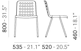 Pedrali Стул полипропиленовый sun-id-1410003 - Вид №8