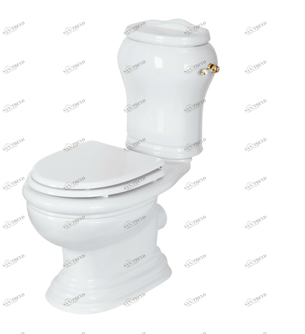 ML.MLD-25.701.BI/ML.MLD-25.708.BI/ML.OLV-29.012/ML.OLV-29.015/ML.RIC-29.040.BI.DO Компакт унитаз с бачком Золотистый Migliore  Италия 