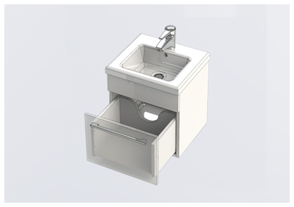 Тумба под раковину Aquanet Нота 40 белый sun-id-275398 - Вид №4