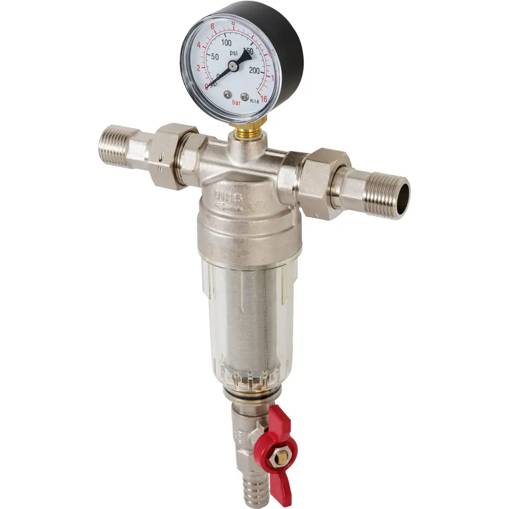 Фильтр механической очистки Santreyd 1/2" с манометром для холодной воды 82890089 STLM-0805900