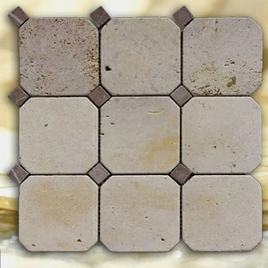 МОЗАИКА ИЗ НАТУРАЛЬНОГО КАМНЯ  M036+M076-BP NATURAL OCTAGON