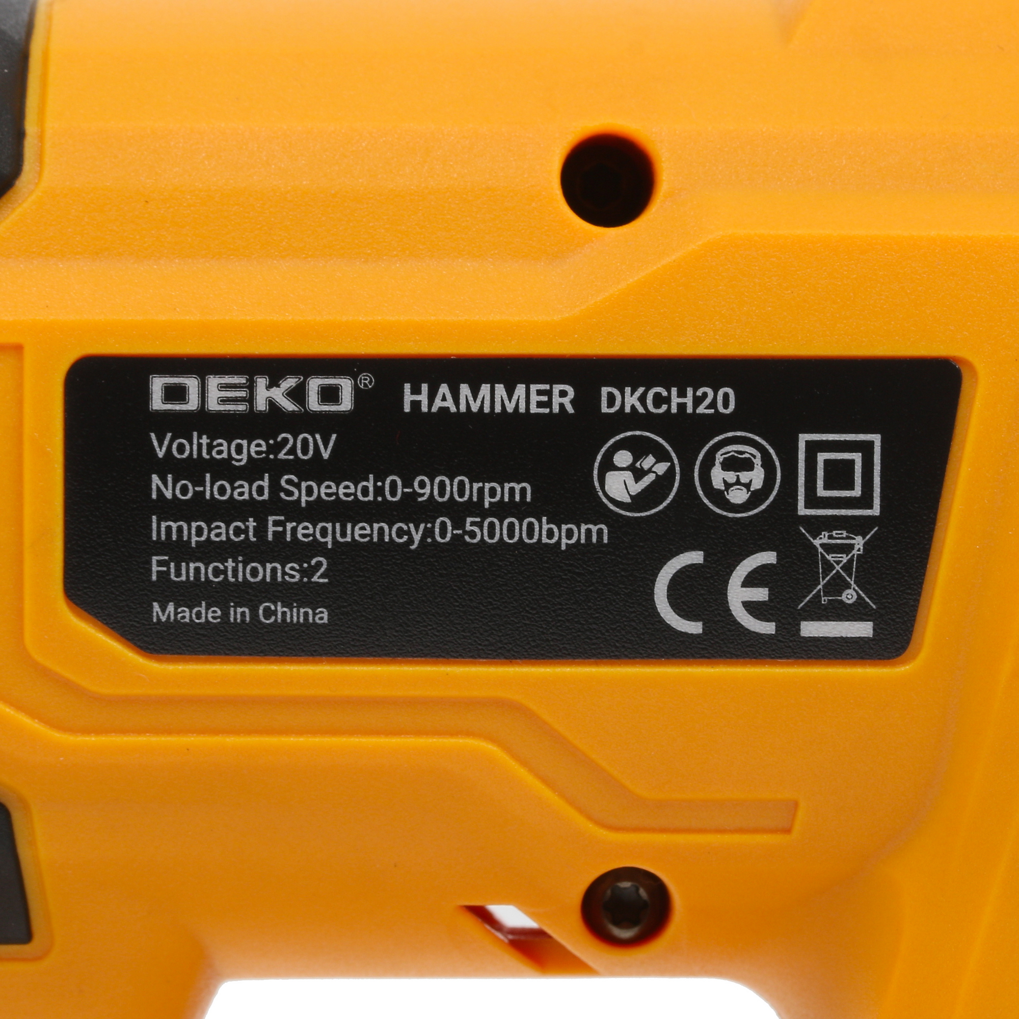 Перфоратор DEKO DKCH20 MAX 20V 9938652 STDN-0017505 - Вид №2