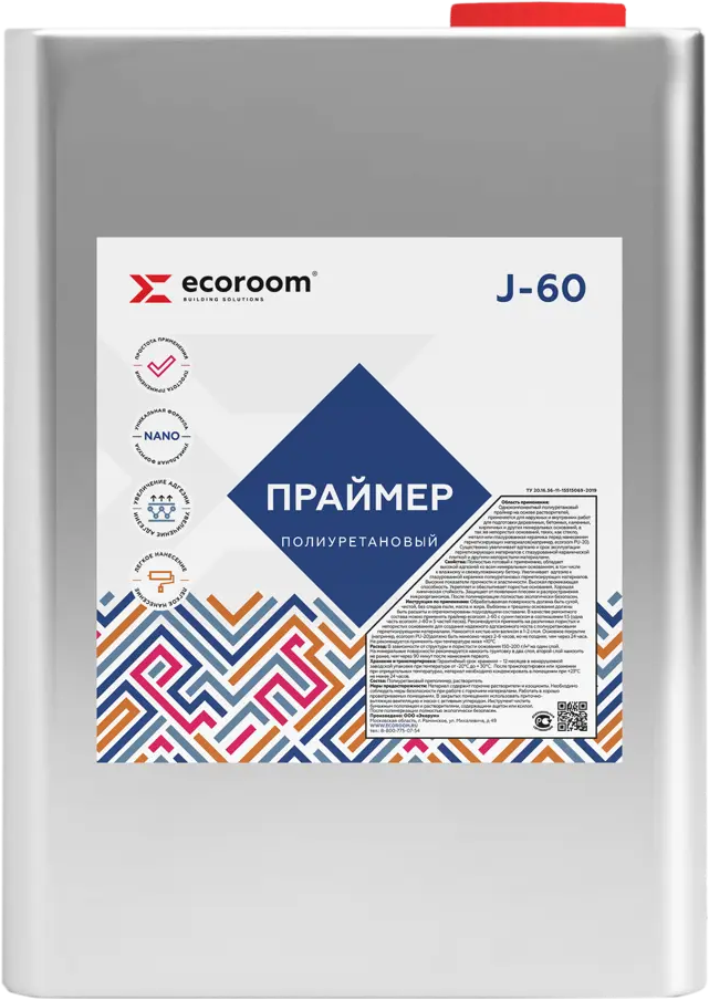 91008040 Праймер полиуретановый Ecoroom J-60 5л STLM-1018587