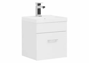 Тумба с раковиной Aquanet Нота NEW 40 белый