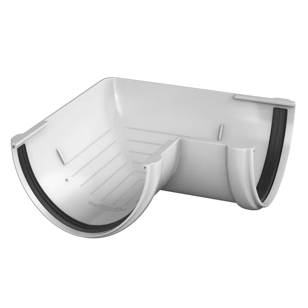 Угол желоба универсальный на 90° цвет белый ТЕХНОНИКОЛЬ STLM-2139319