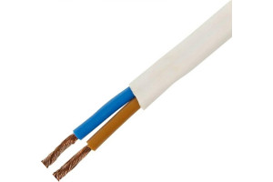 16830595 Провод ШВВП 2х0,5 белый 250м СКК до 380В, ГОСТ 7399-97 VKL electric
