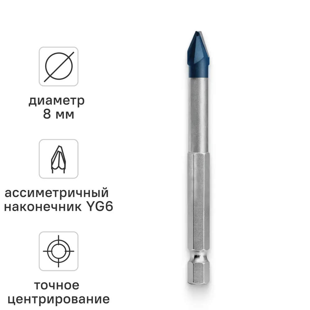 Сверло копьевидное по керамограниту Rage Furious HEX 5 мм STLM-2187017