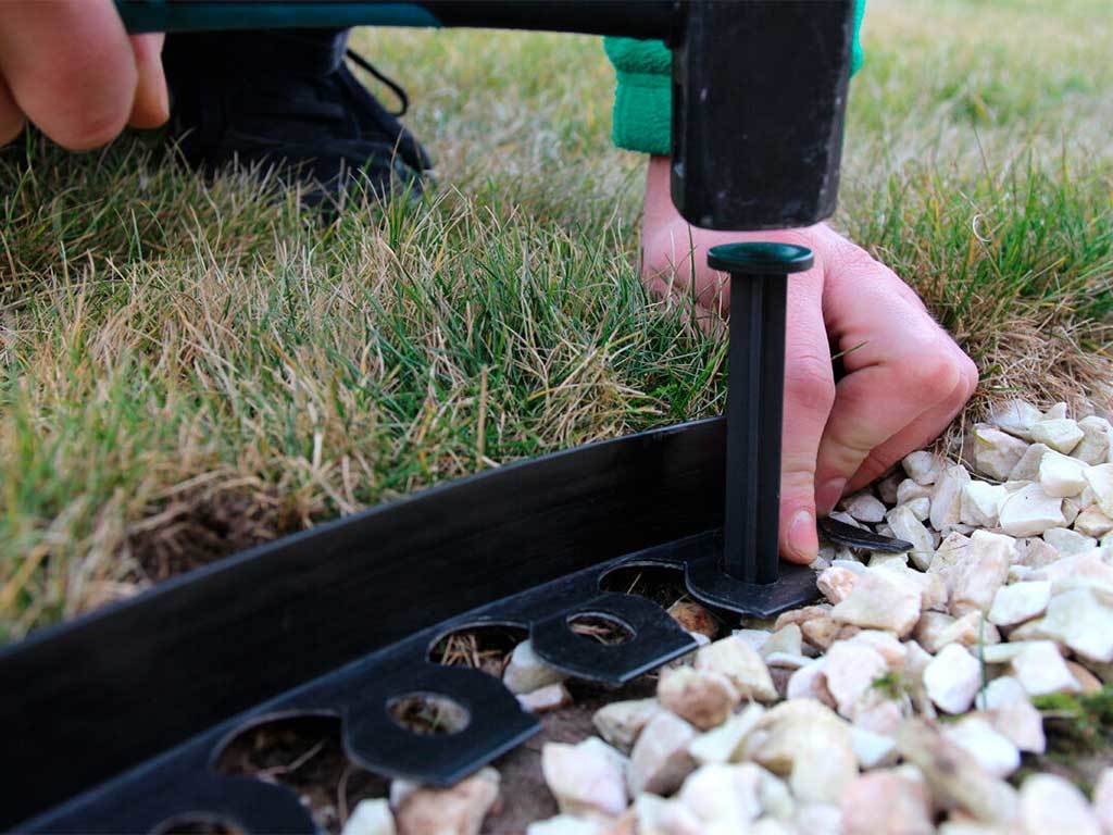 Садовый бордюр "Манго" ПП 55 мм, чёрный, 10 метров ГеоПластБорд GPBST-24 - Вид №9