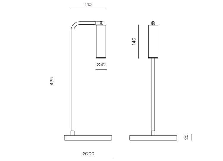 Светодиодная настольная лампа из стали и кожи с диммером Aromas del Campo тура ARCH-00089463 - Вид №2