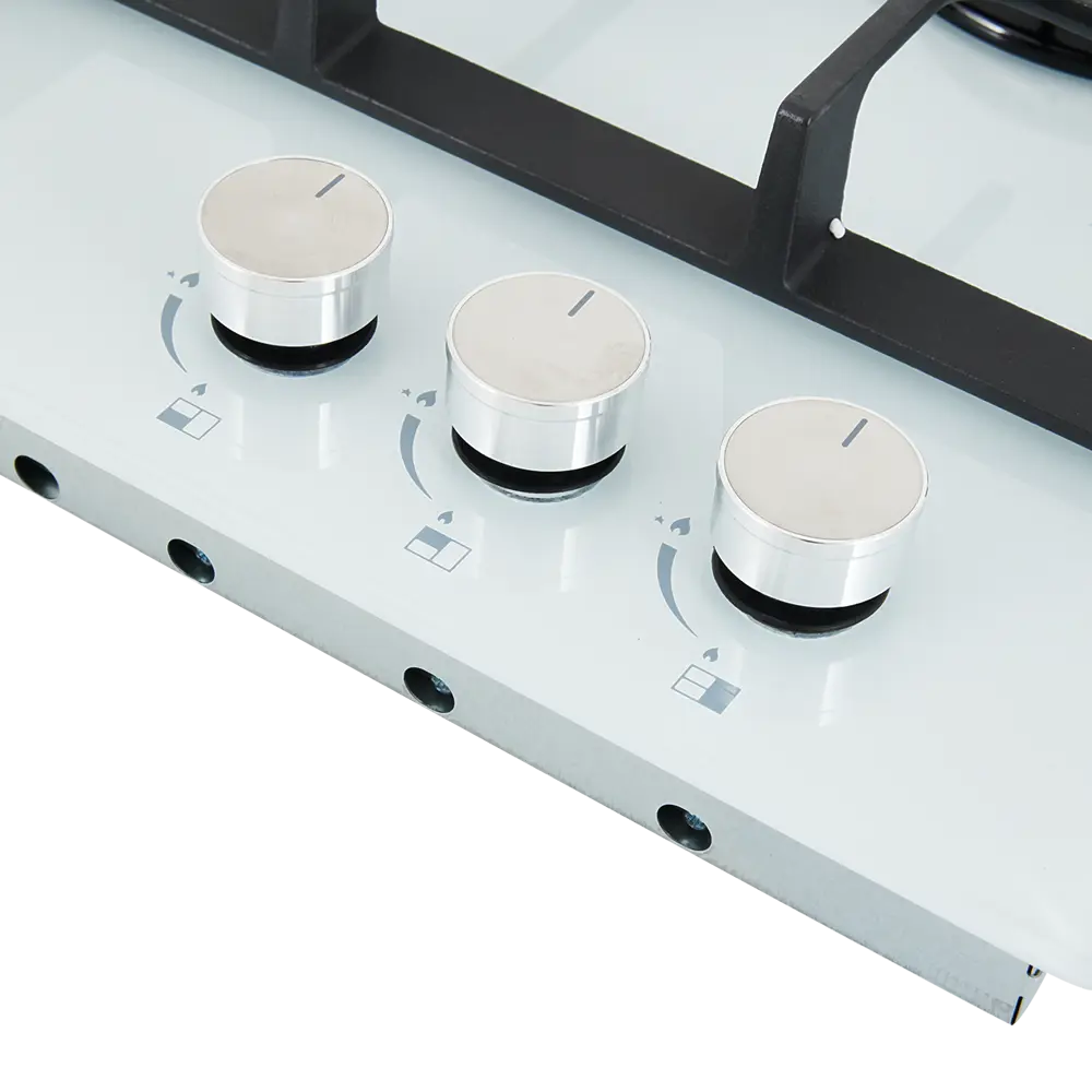 Газовая варочная панель Kitll KGG 4501 45 см 3 конфорки цвет белый STLM-2198608 - Вид №4