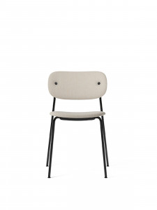 1179008-000302ZZ MENU Обеденный стул, полностью обитый, черный Доппиопанама - T14012 / 004