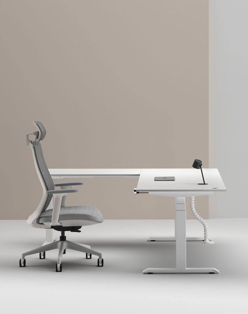 Деревянный регулируемый по высоте угловой стол с системой люверсов WORKSPACE MAX TRIPLE MOTOR ARCH-00114643 - Вид №20