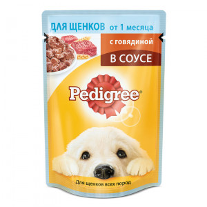 ПР0030352 Корм для щенков Говядина конс. 85г PEDIGREE