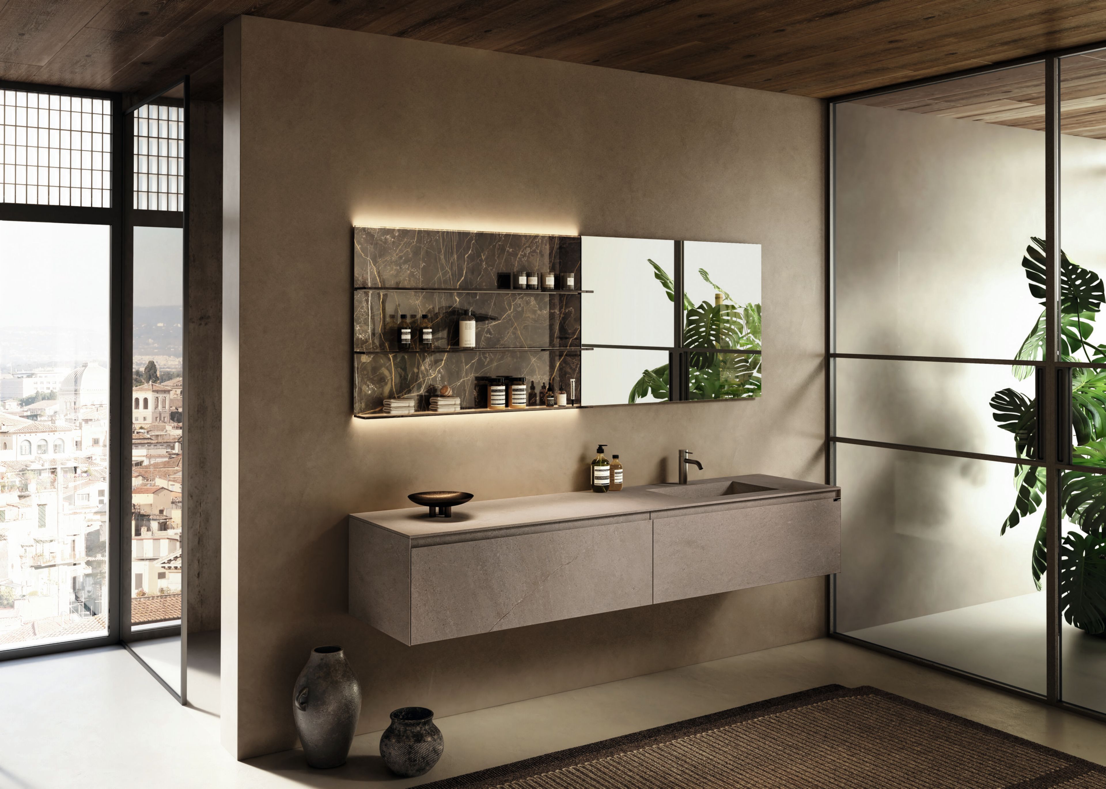 Встраиваемый прямоугольный умывальник MDI by INALCO® Lago KLIF ARCH-00139010 - Вид №3