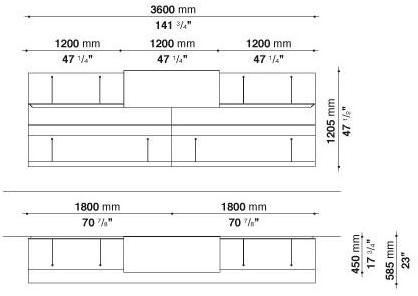 B&B Italia Комод с распашными дверцами Pab sun-id-1362914 - Вид №16