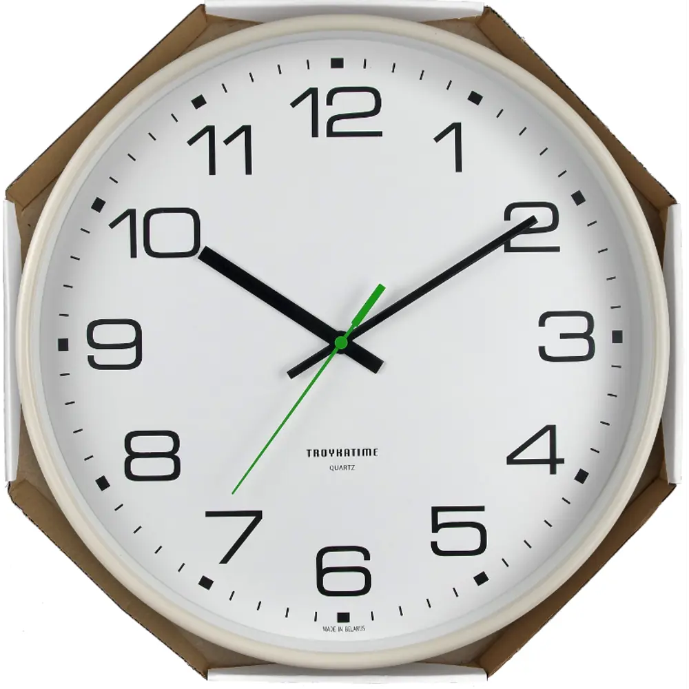 Часы настенные Troykatime Акцент круглые пластик цвет бежевый бесшумные ø30.5 см Неоклассика STLM-2126985 - Вид №3