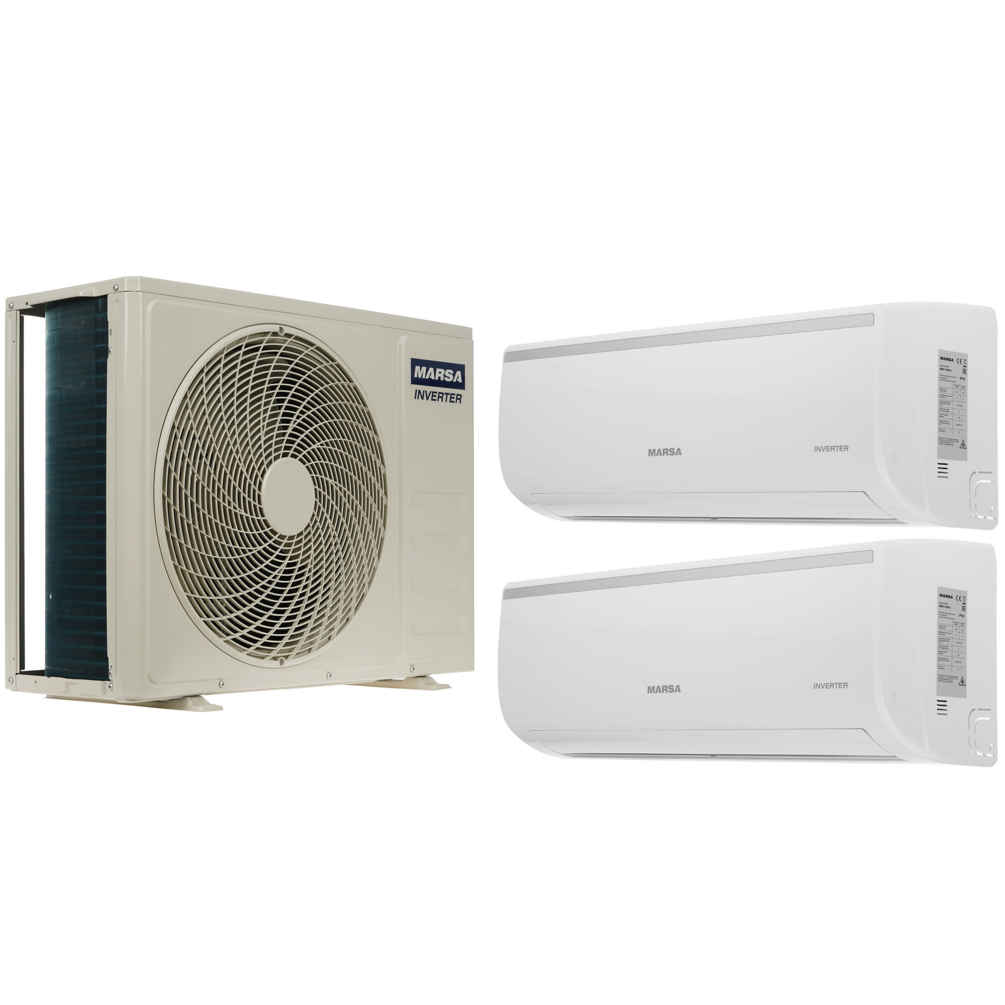 9138402 Кондиционер настенный мультисплит-система Marsa MRK-2M14HTPE-W/MRK-T09PA/MRK-T09PA белый STDN-0146840