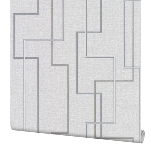 Обои виниловые Palitra Home Протект-Линия серые 0.53 м HC11070-41a