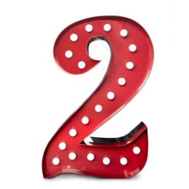 007024 Светильник Цифра 2 Delightfull Graphic - Вид №1