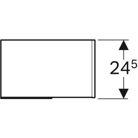 GEBERIT 500.569.JJ.1 Стеллаж Geberit Citterio с зеркалом  - Вид №2