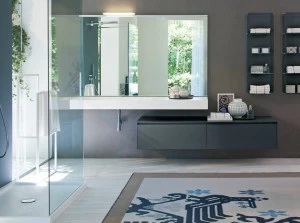 Ideagroup Лаковая тумба под умывальник с ящиками My seventy plus