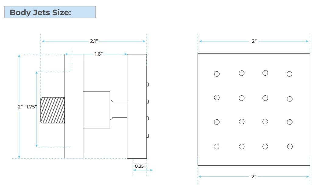 Набор для душа из латуни с ручным душем Fontana Showers FS1073 ARCH-00003960 - Вид №4