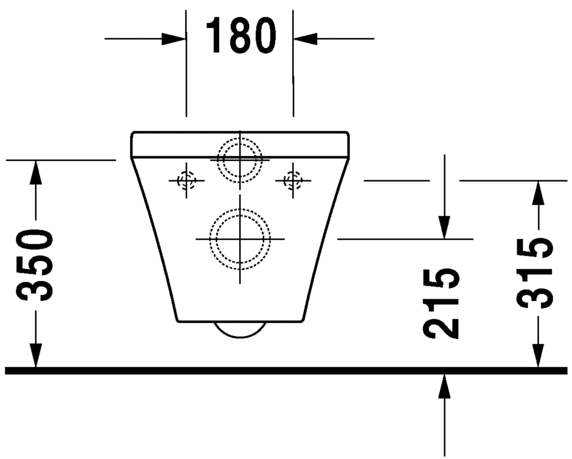 2552090000 Подвесной унитаз настенный Белый Duravit Durastyle Германия - Вид №5