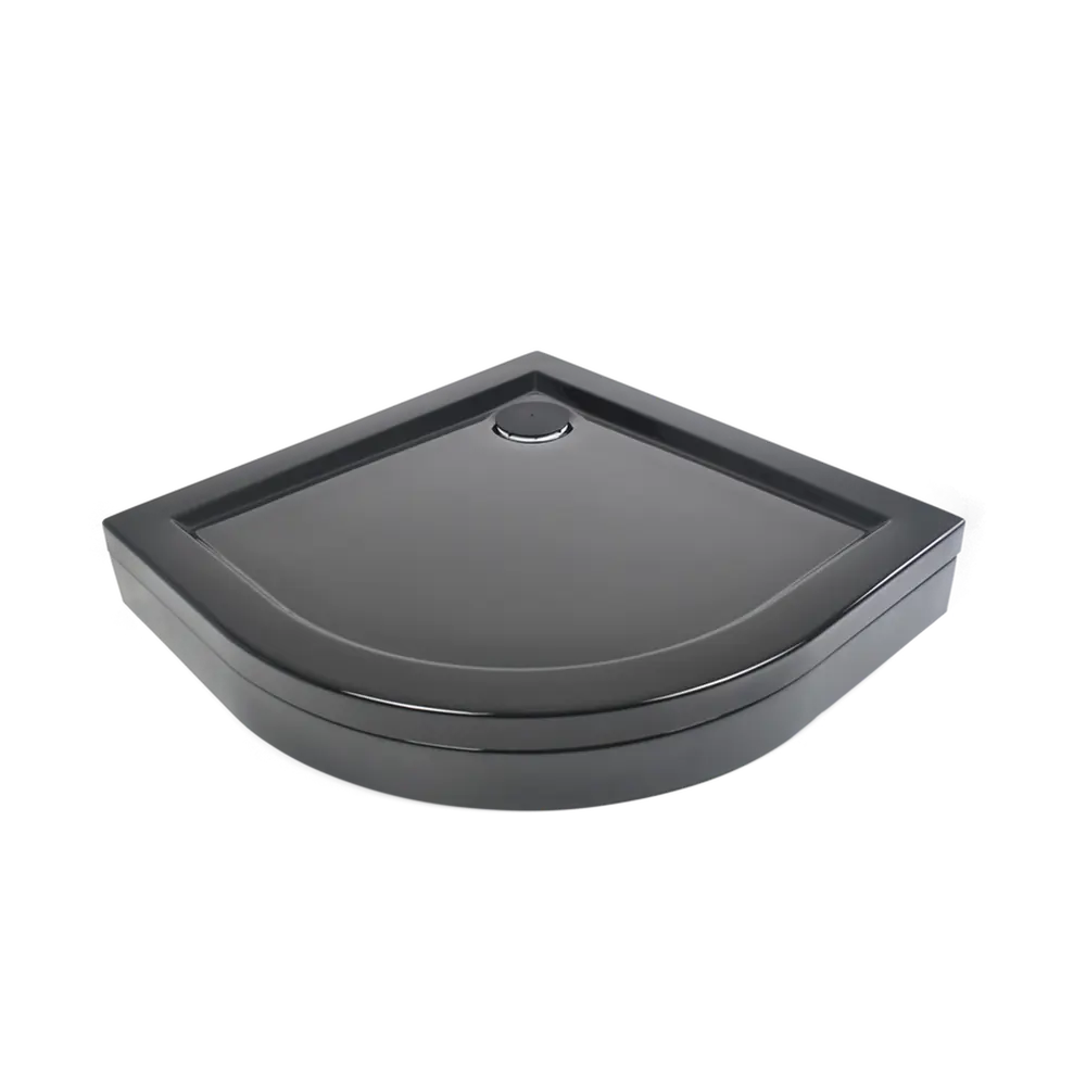 METAKAM Apart Black — угловой душевой поддон 90×90 см с сифоном 89359645 Joy Black STLM-0986563