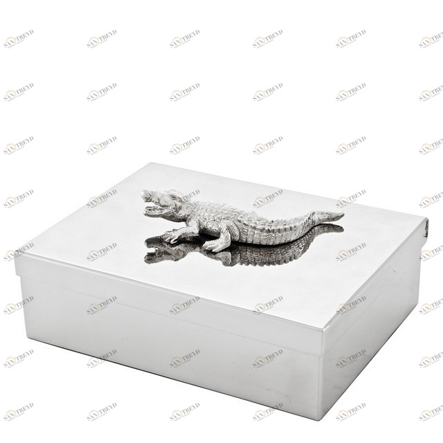 Шкатулка для драгоценностей Croc от Eichholtz EICHHOLTZ EICHHOLTZ 060236 Хром 
