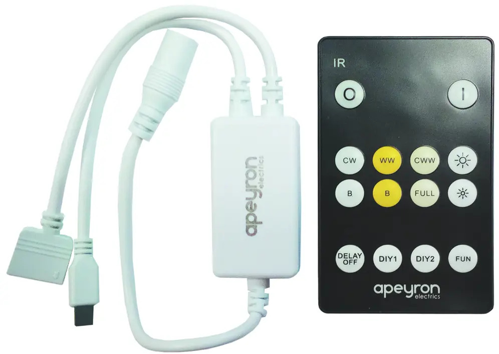 Контроллер APEYRON для светодиодных лент 12/24В с радиоуправлением 88110353