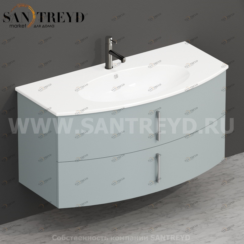 MDMC10Y155 Тумба с двумя ящиками 100 см синяя Globo 4ALL Италия Ceramica Globo