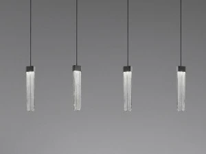 Masiero Светодиодная подвесная лампа из металла и стекла Blake
