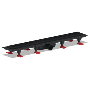 Трап для душа Equation комбинированный затвор 650x62 мм пластик цвет черный