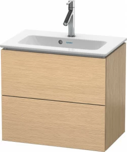 LC625601212 Тумбочка подвесная компакт L-Cube #LC6256 620 x 391 мм Дуб брашированный, натуральный шпон
