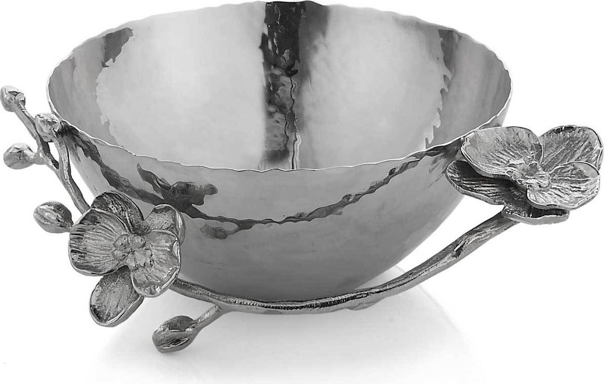 10556809 Michael Aram Чаша для орешков Michael Aram Белая орхидея 15см, сталь нержавеющая Сталь нержавеющая 