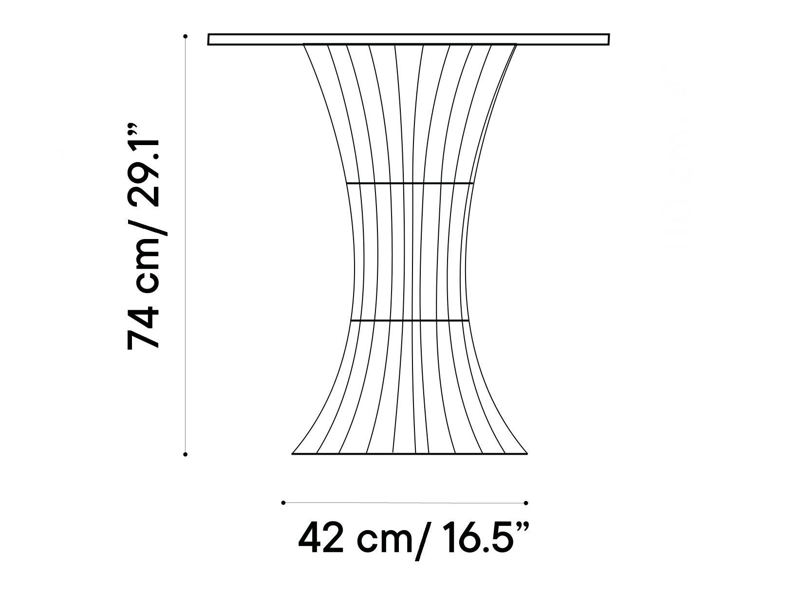 Стальной круглый садовый стол iSimar Болония ARCH-00128792 - Вид №4