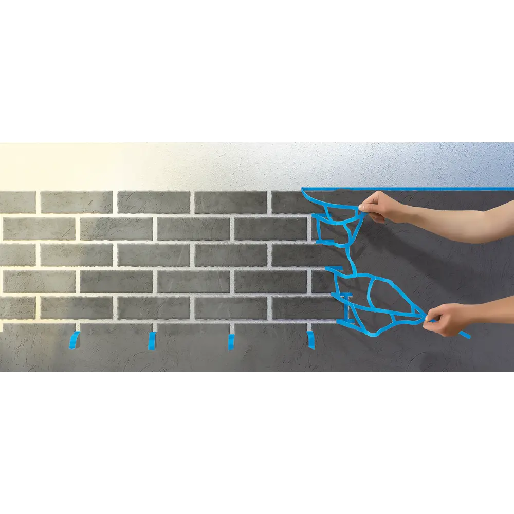 Малярная лента UNIBOB для декоративной кладки 10 мм × 40 м 82710161 STLM-0034619 - Вид №4