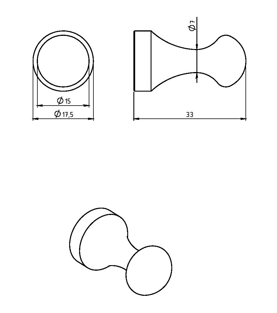 Крючок маленький для полотенца Novaservis Metalia 1 6130.0 хром 61300 - Вид №1