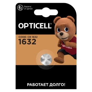 Литиевая батарейка Opticell CR1632 для электронных устройств 89393245