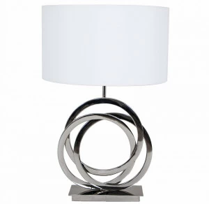 Настольная лампа Lisle Tall Cognac Crystal от RVAstley Хром 5423 RVASTLEY ИНТЕРЬЕРНЫЕ 061822 Белый;хром