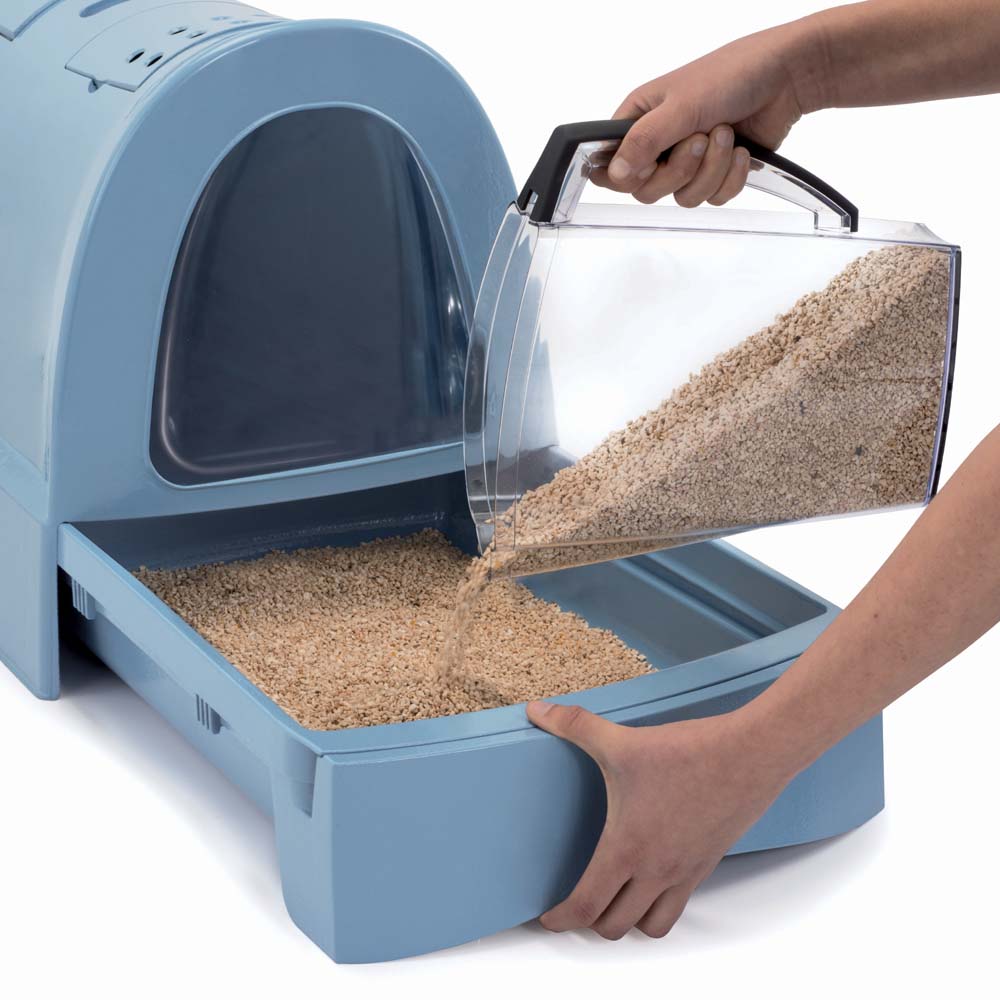 ПР0043984 Туалет для кошек Zuma закрытый, пепельно-синий 40х56х42,5см IMAC  - Вид №3