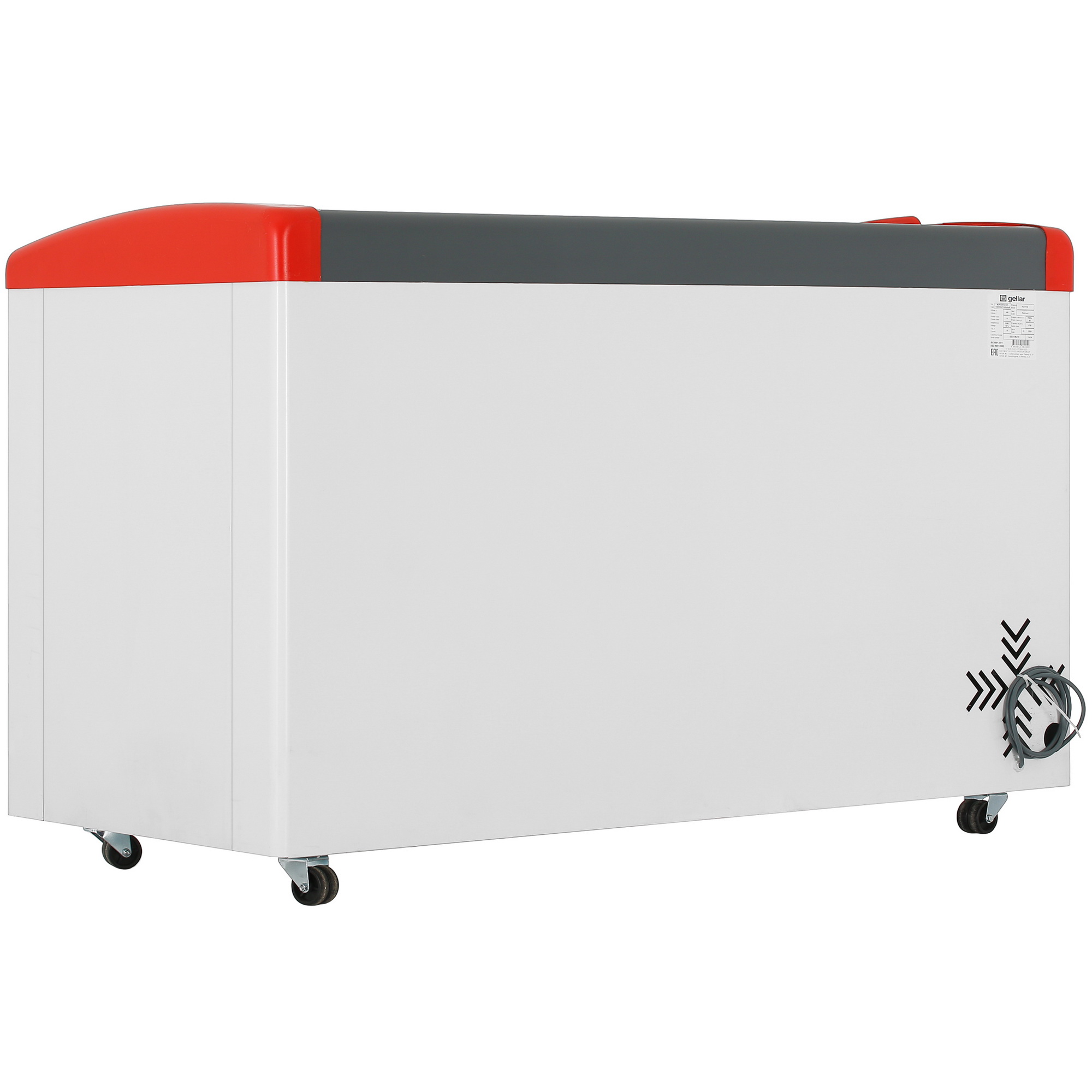 1229613 Морозильный ларь Frostor Gellar FG 575 E белый, красный STDN-0092023 - Вид №3